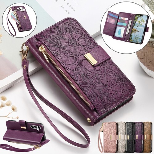 Leather zip wallet - zip, case