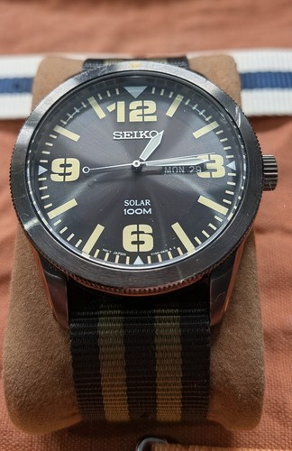 Seiko solar mens military - solar,