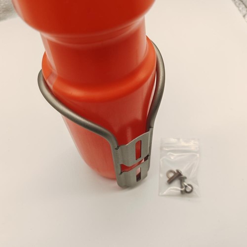Titanium water bottle - titanium, cage