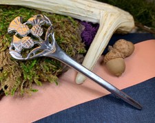 NEW Solid Pewter Thistle Sprig