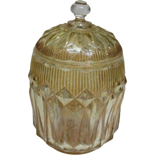 Vintage glass jar with - jar, lid