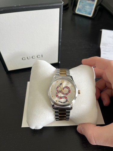 Gucci snake watch gold - watch, +