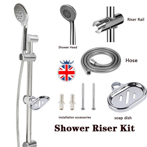 Slider rail shower - riser, kit