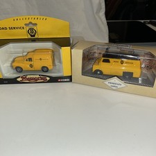 2 AA Vehicles Corgi 99805 Bedford Van, 61210 Morris Minor Van