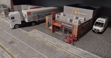 OO HO Scale McDonald's (Card