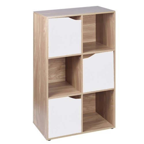 Cube oak modular bookcase - cube,
