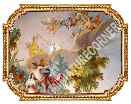 Dolls house victorian ceiling - dolls,