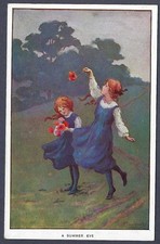 A Summer Eve - art postcard by