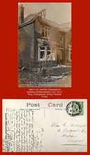 Ross, Photograher, Whitby  - Damage by German Bombardment - gloss Postcard ^