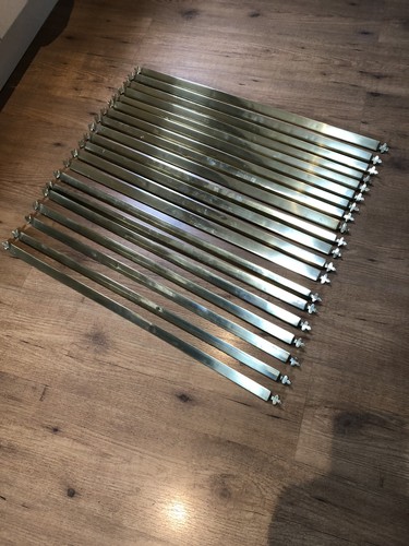 Victorian brass stair rods - 20,