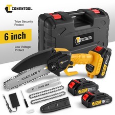 6" Cordless Mini Chainsaw Battery Small Chain Saws Handheld Lightweight Outdoor