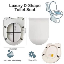Luxury D-Shape Toilet Seat