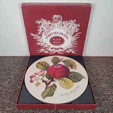Portmeirion Pomona Fruit Placemats Set Of 6 Round 10 Inches