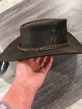 Australian outback leather hat