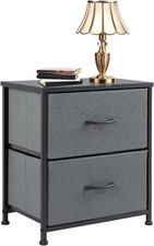 Nightstand with 2 Storage