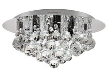 LED G9 Crystal Droplet Chandelier Style Round Classic Elegant Ceiling Light 
