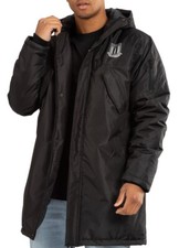 Stoke City Padded Coat Mens Medium Longline Insulated Winter Jacket C60