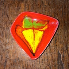 Rare Poole Pottery Valerie Pullen Delphis Pin Dish Shape 41, 8.3 x 9.3cm