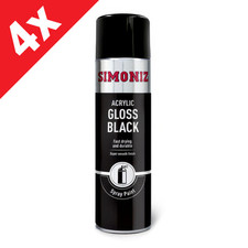 4x Simoniz Black Gloss Acrylic