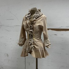 Beige Zone Bleue Ruffle Tie