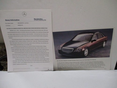 1998 mercedes benz maybach - 1998-99, mercedes-benz