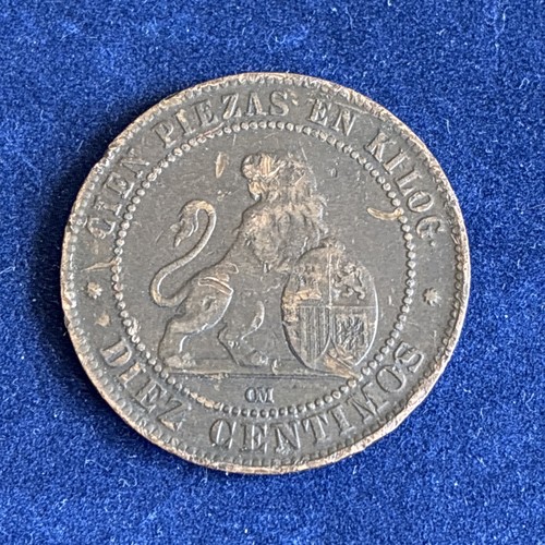 1870 spain centimos coin - 1870,