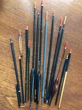 Fishing floats - a selection of 15 including 4 Drennan, Shakespeare etc.  