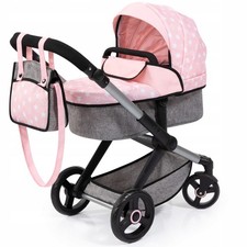 2-in-1 Doll Pram Stroller with