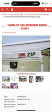 Fiamma zip (F45) Motorhome awning privacy room Come with curtains skirt tiedowns