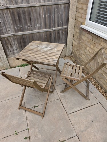 Wooden garden furniture set - garden,
