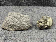 2 x Lovely Pieces of Pyrite - Fools Gold ? Rocks weighing 115g together