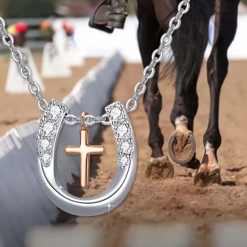 Horseshoe pendant necklace - horseshoe,