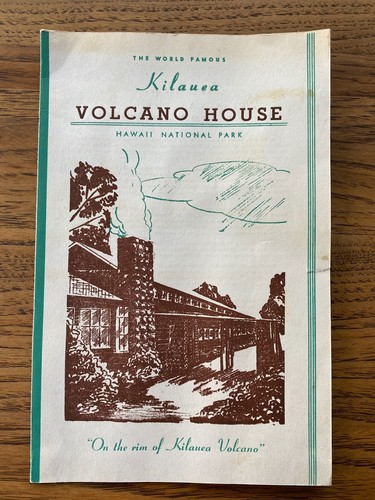 Vintage menu kilauea - vintage,