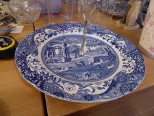 Spode blue Italian cake stand