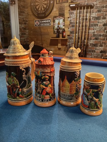 German beer steins - vintage, lot