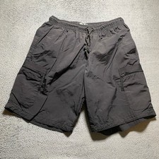 Primark Cargo Shorts Men's Large Black Drawstring Casual Summer Style