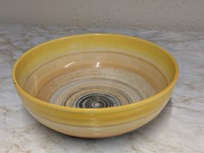 Vintage Shelley Art Deco yellow spiral bowl