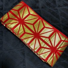 Red gold geometric pattern