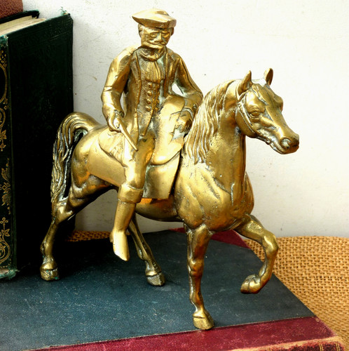 Brass horse figure dick - brass,