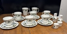 Duchess Ivy Tea Set, With Cups & Saucers, Cake Plates, Salt & Pepper & Egg Cups