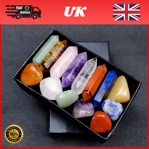 14pcs natural chakra crystal - 7,
