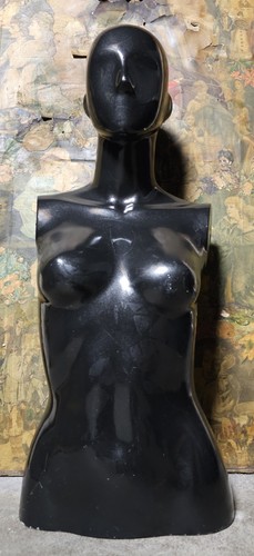 Vintage black glossy mannequin - vintage,
