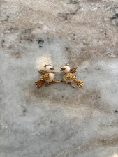 Vintage Bird Brooch Pink Coral