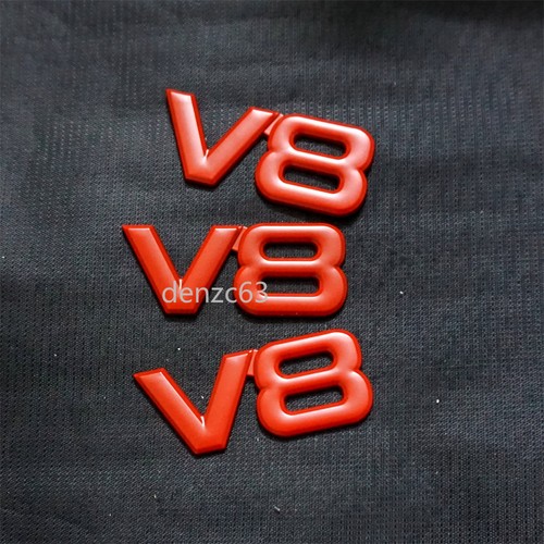 Red small matte - 3x, metal