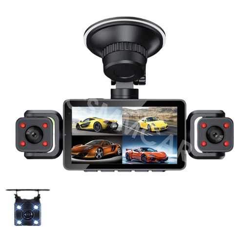 Dash cam channel 3in - 4-channel, car