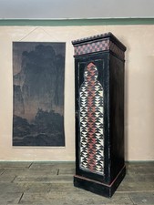 Vintage painted pine folk - pine, art