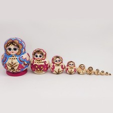 10PCS Hand Painted Wooden