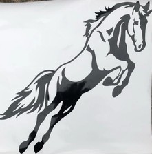 Jumping Horse Vinyl Sticker