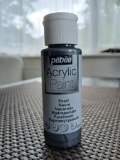 PÈBÈO Acrylic Paint In Pearlescent Grey Gunmetal Dark Silver Pewter See Details