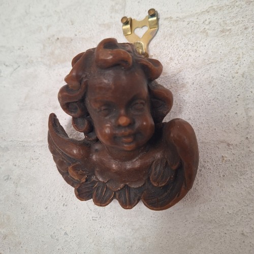 Brown wax cupid - wax, cherub